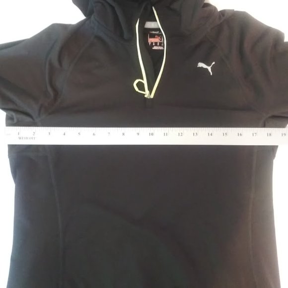 Puma women's size L black and yelllow lightweight hooded jacket - Picture 9 of 16